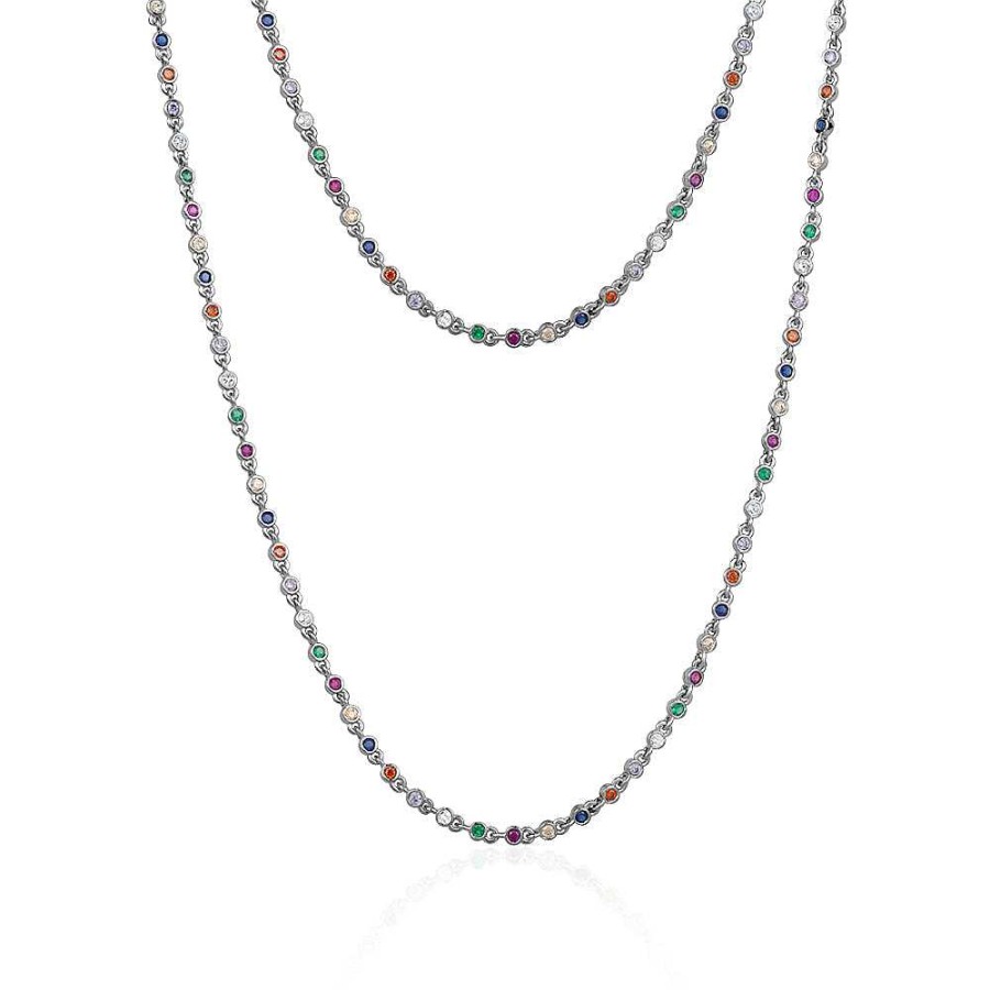 Jewelry Limlim | Rainbow Bezel Necklace