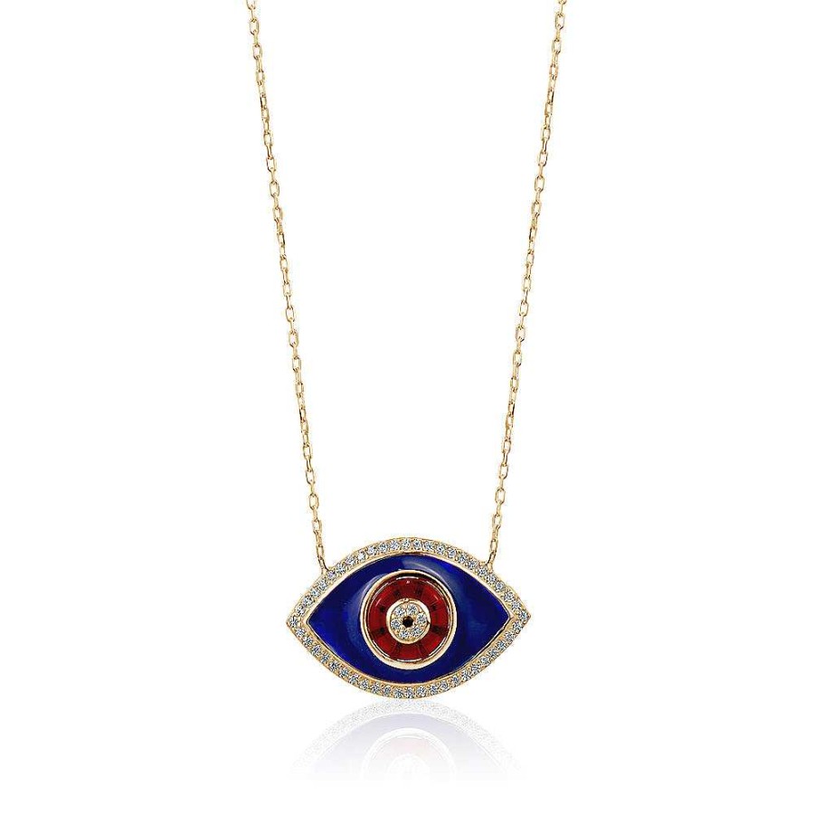 Kgmtl Limlim | Gold Enamel Evil Eye Necklace