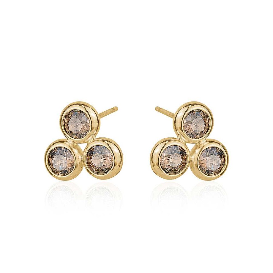 Kgmtl Limlim | 3 Stud Austrian Crystal Earrings