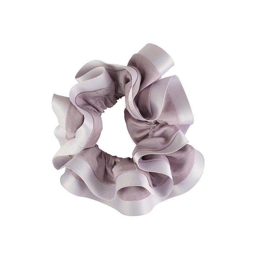 Hair Accessories Limlim | Luxury Satin Trim Scrunchies