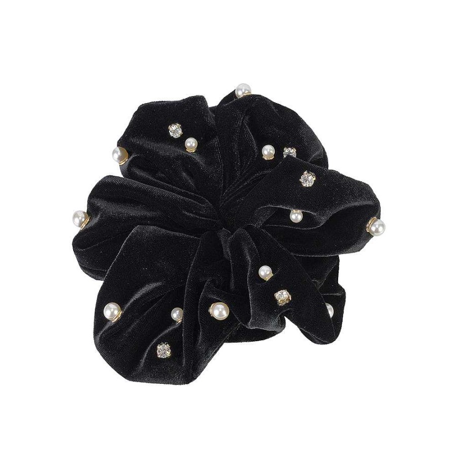 Hair Accessories Limlim | Velvet Pearl Luxe Scrunchies