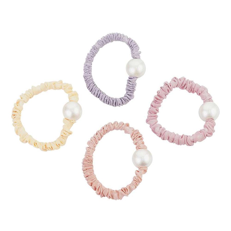 Hair Accessories Limlim | Pastel Set Pearl Scrunchies