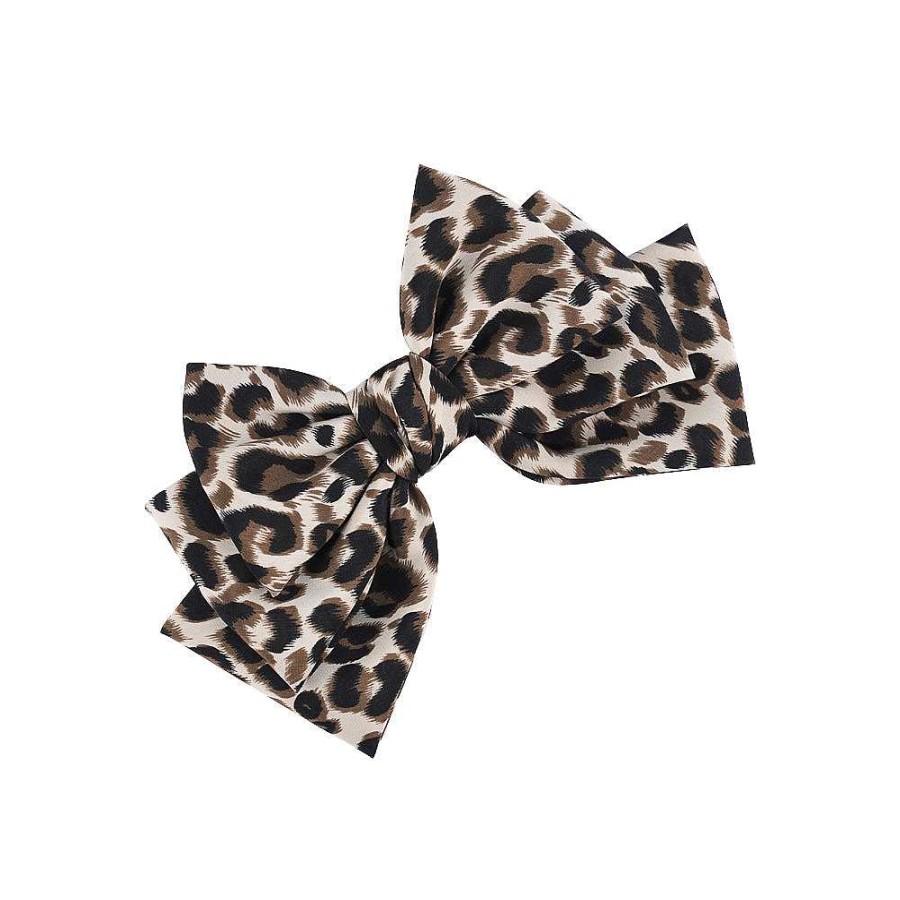 Hair Accessories Limlim | Leopard Triple Bow Barrette