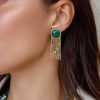 Jewelry Limlim | Malachite By The Yeard Earrings