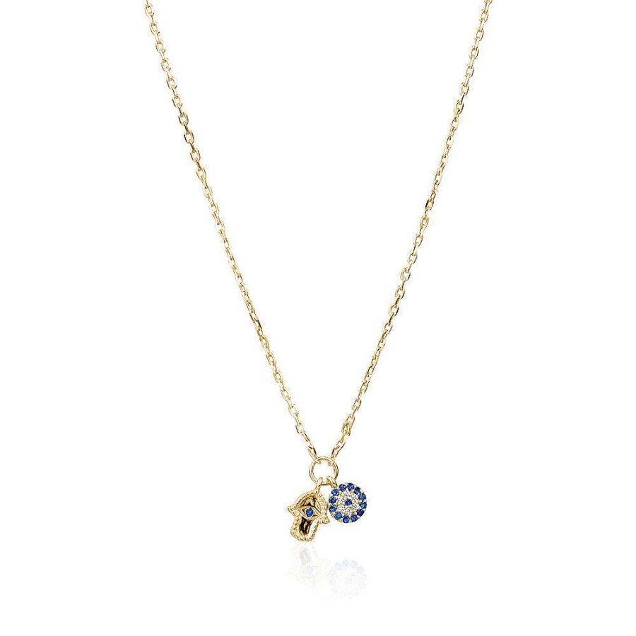 Jewelry Limlim | Hamsa Evil Eye Charm Necklace