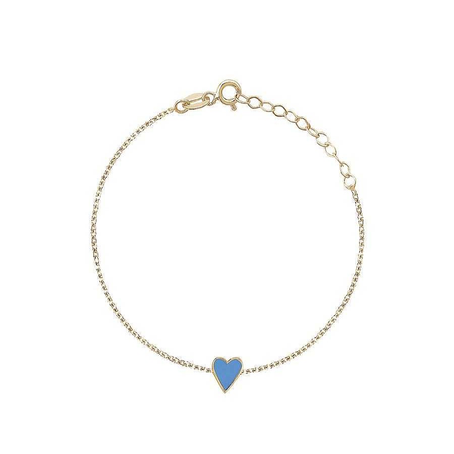 Jewelry Limlim | Enamel Sterling Heart Blue