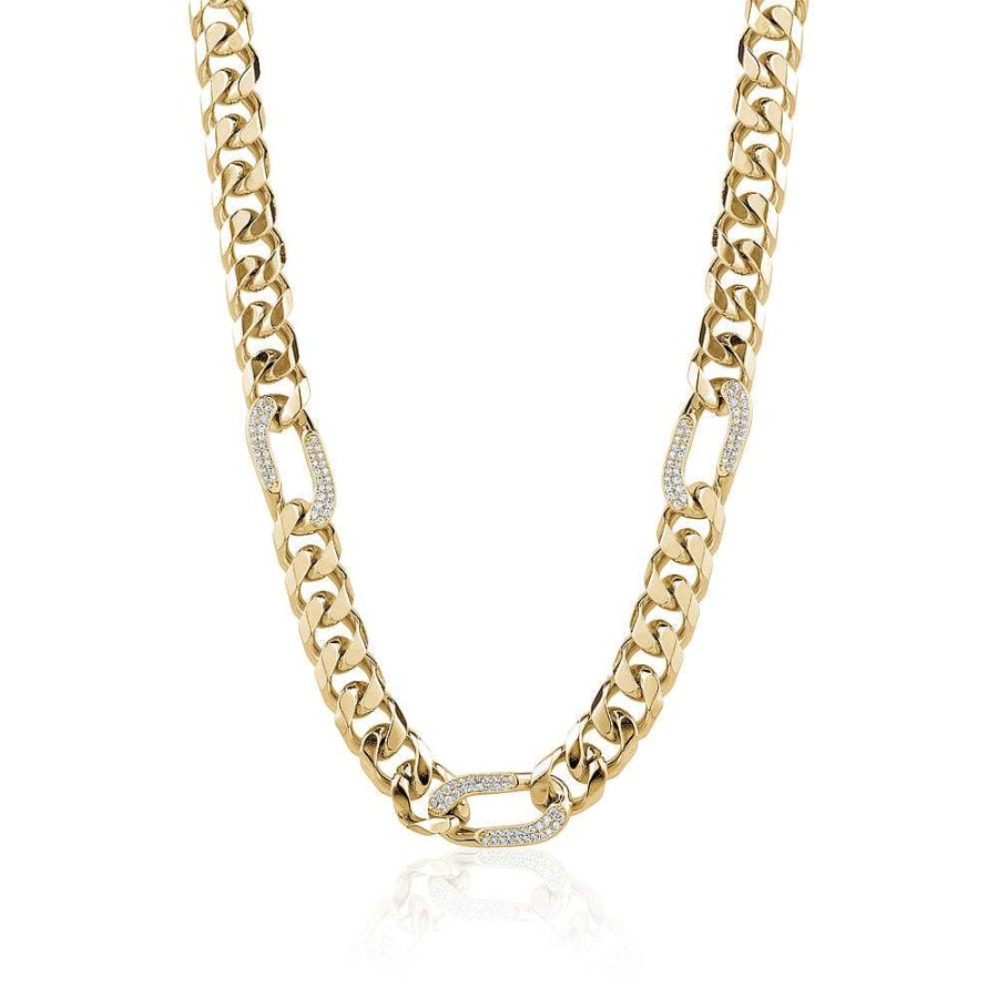 Jewelry Limlim | Gourmette Crystal Link Necklace