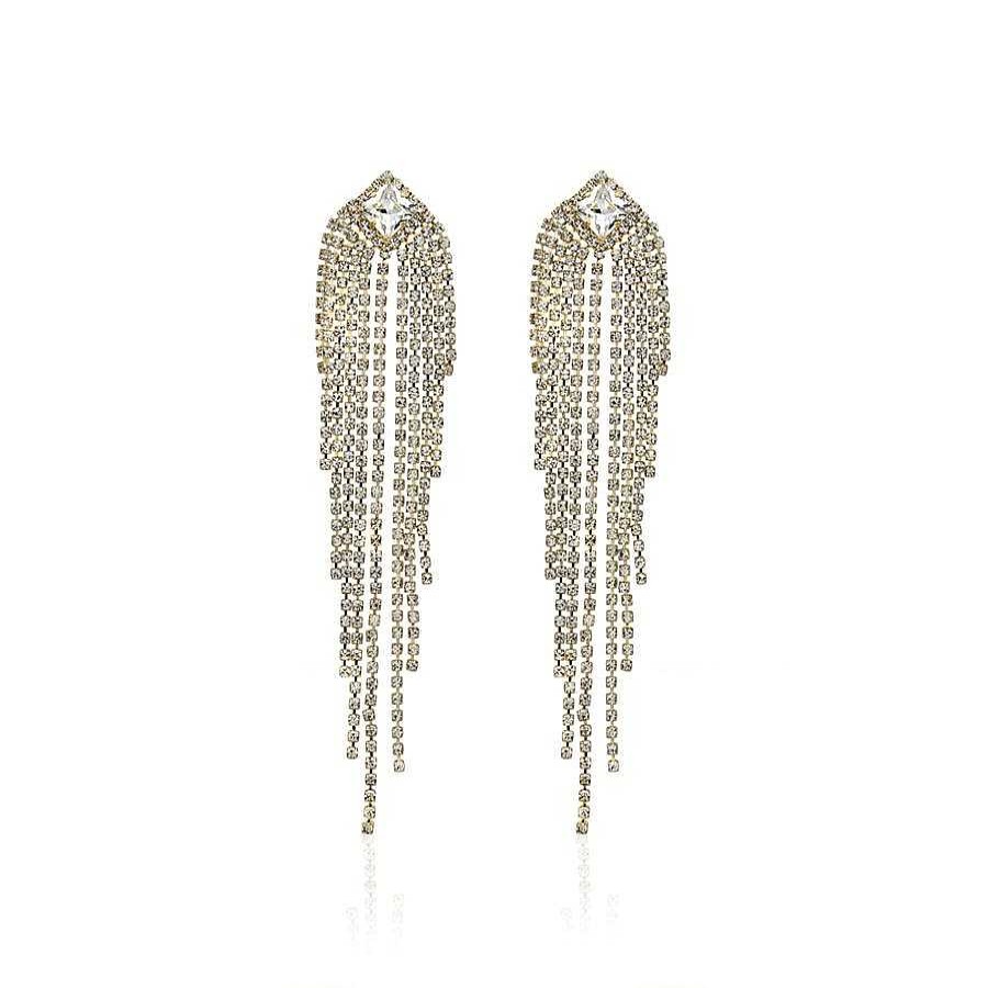 Jewelry Limlim | Multi Crystal Strand Earrings