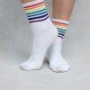 Luxe Trendy Socks Limlim | Rib Rainbow Short Socks