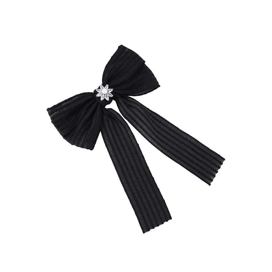 Hair Accessories Limlim | Crystal Long Mesh Bow