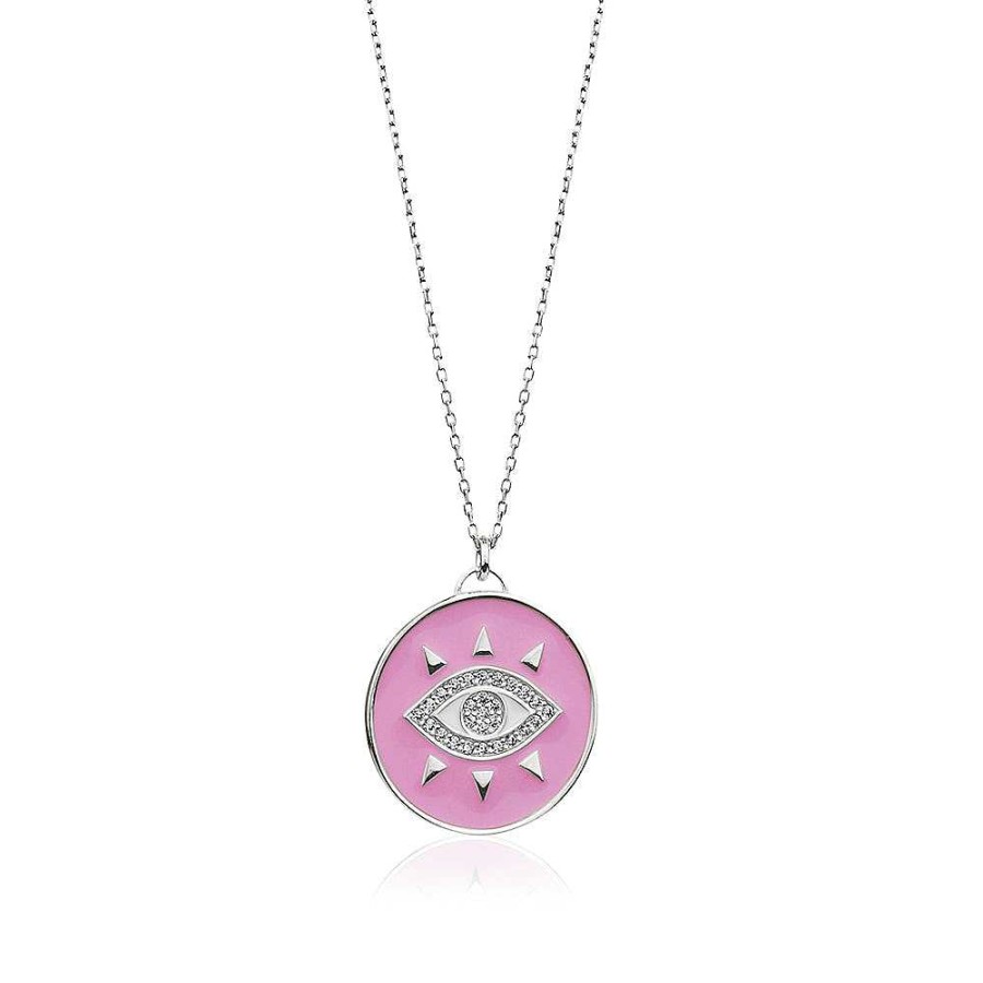 Jewelry Limlim | Evil Eye Enamel Coin Necklace