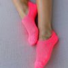 Luxe Trendy Socks Limlim | Neon Mesh Crew Socks