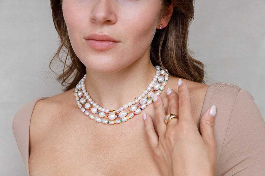 Jewelry Limlim | Heart Pearl Necklace