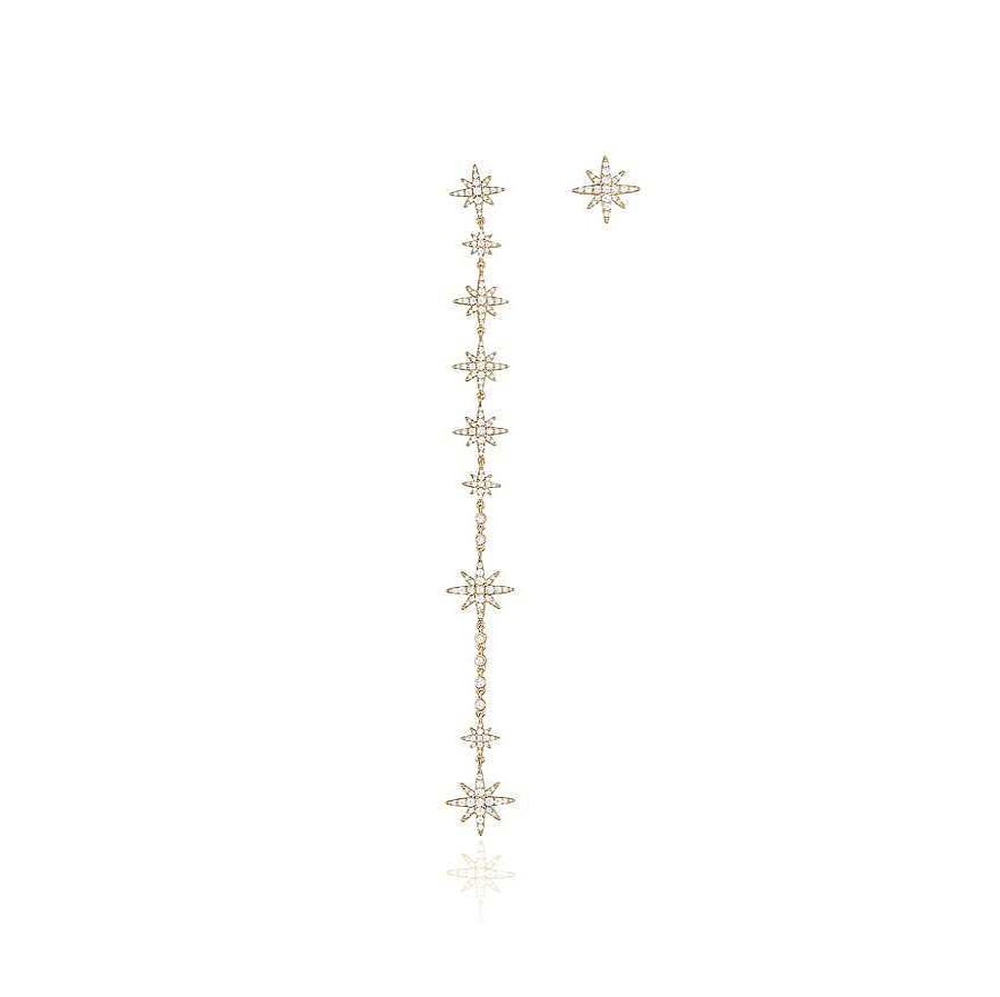 Jewelry Limlim | Long Short Crystal Snowflakes