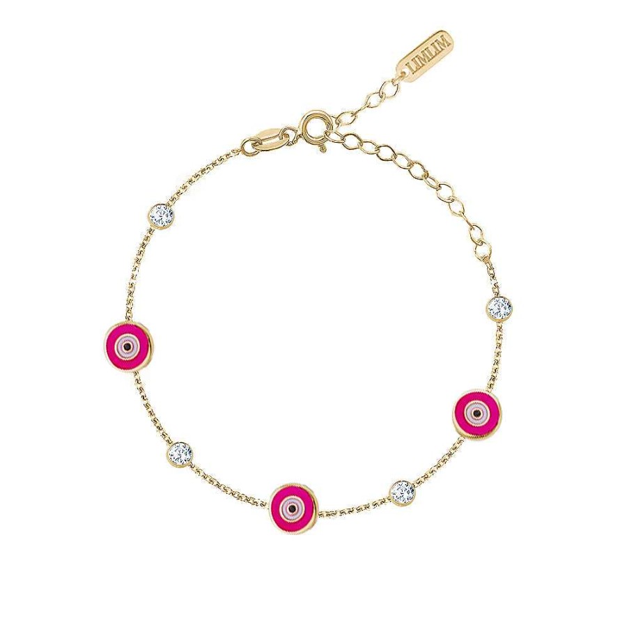 Jewelry Limlim | Enamel Hand Painted Evil Eye Anklet