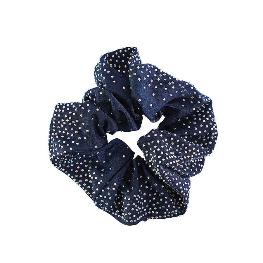 Hair Accessories Limlim | Soft Satin Crystal Scrunchies