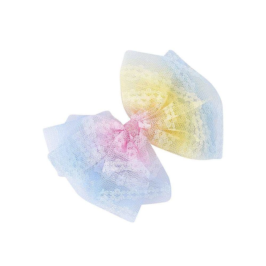 Hair Accessories Limlim | Rainbow Lace Mesh Bow