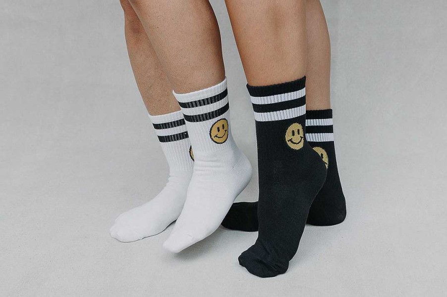 Luxe Trendy Socks Limlim | Stripe Socks Smiley