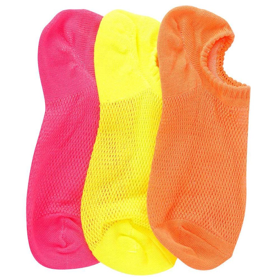 Luxe Trendy Socks Limlim | Neon Mesh Crew Socks