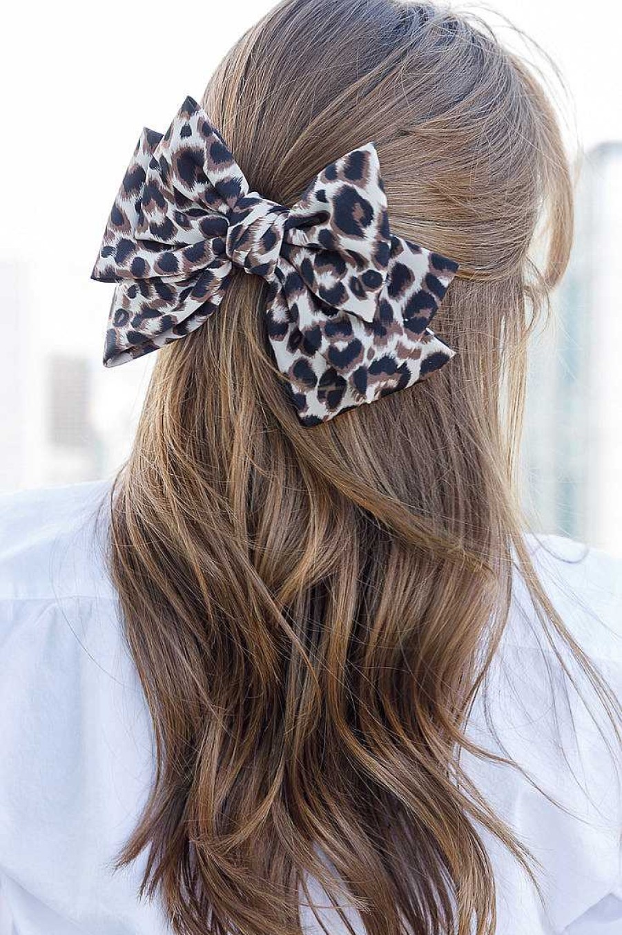 Hair Accessories Limlim | Leopard Triple Bow Barrette