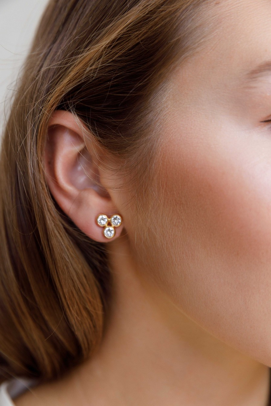 Jewelry Limlim | 3 Stud Austrian Crystal Earrings