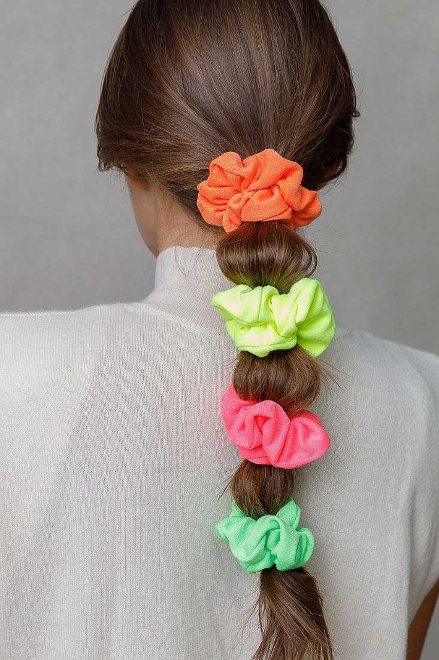 Hair Accessories Limlim | Small Neon Scrunchies 4 Pack