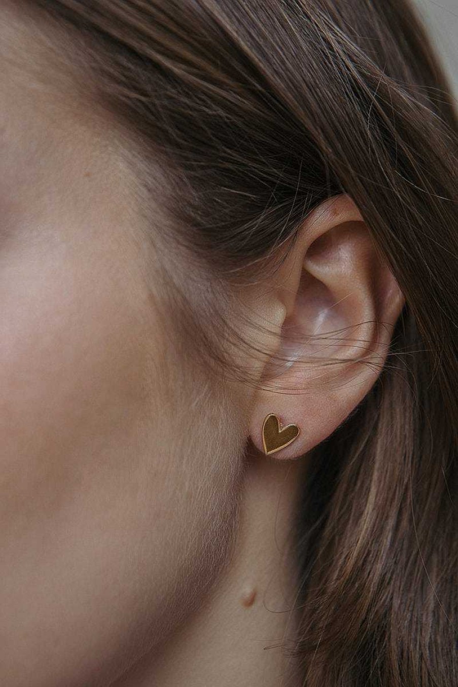 Jewelry Limlim | Small Side Hearts Stud