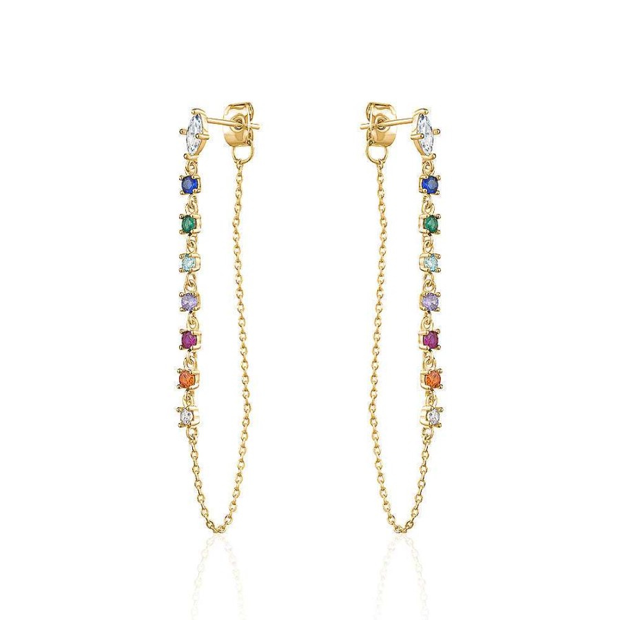 Kgmtl Limlim | Chain Earrings Crystal