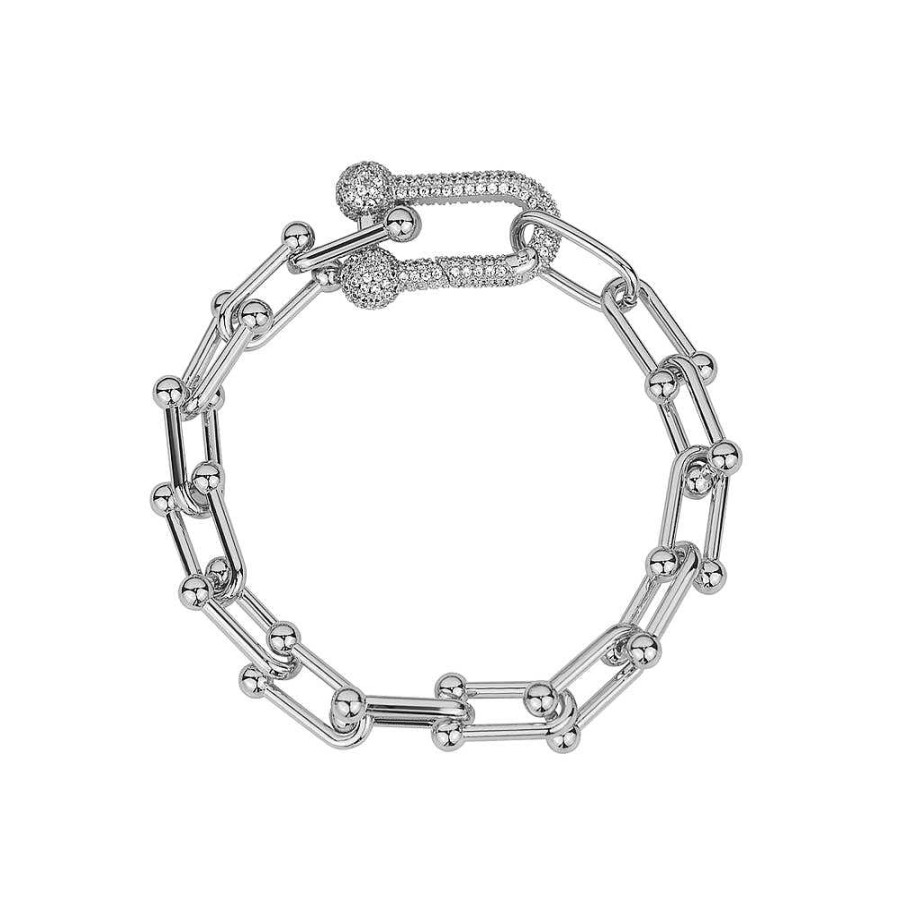 Jewelry Limlim | Marina Link Crystal Lock Bracelet