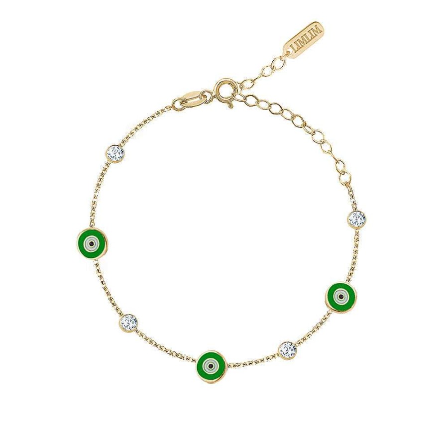 Jewelry Limlim | Enamel Hand Painted Evil Eye Anklet