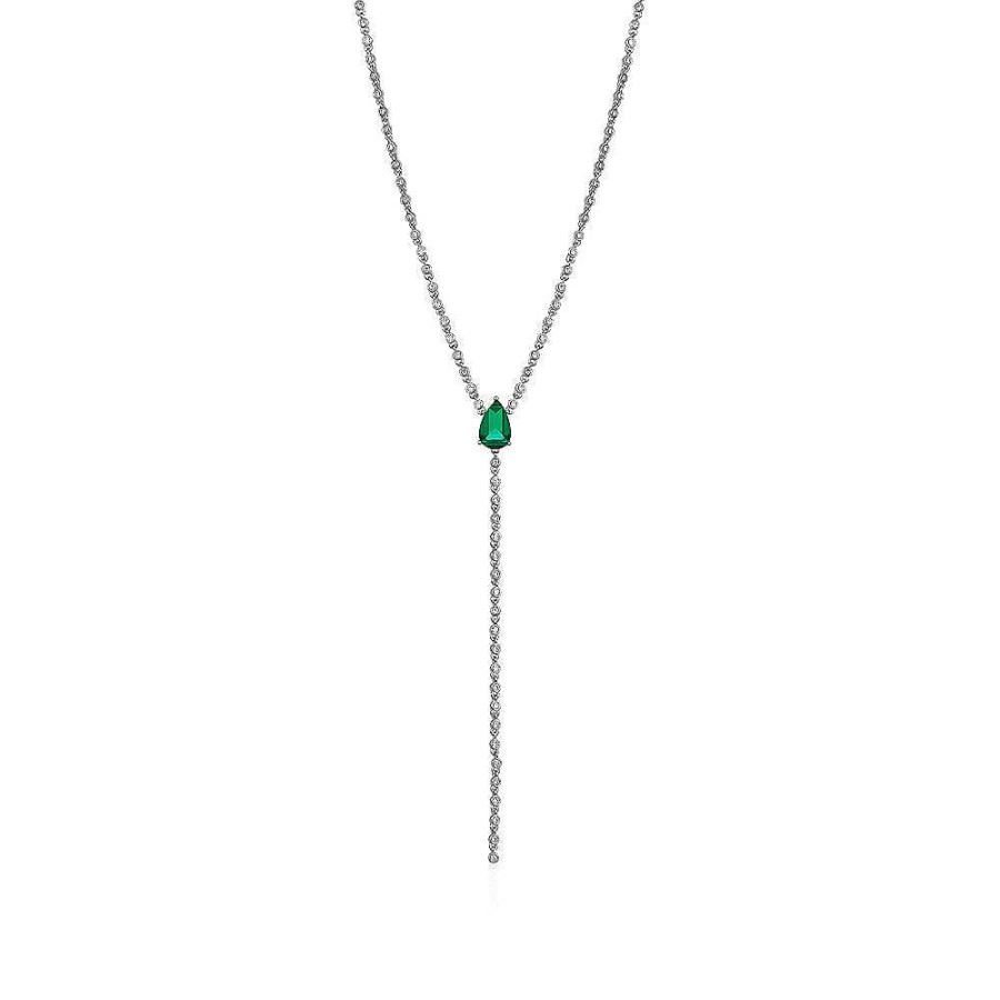 Jewelry Limlim | Pear Shape Emerald Bezel Lariat