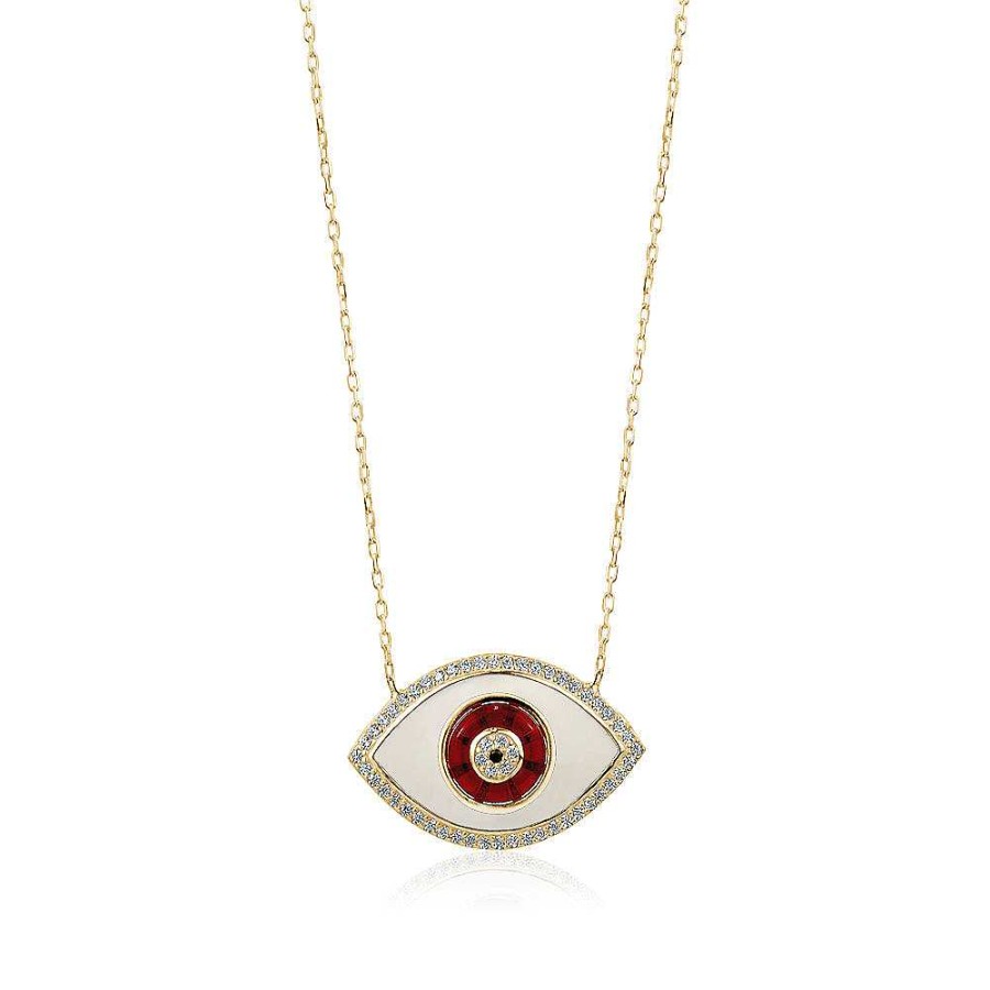 Kgmtl Limlim | Gold Enamel Evil Eye Necklace