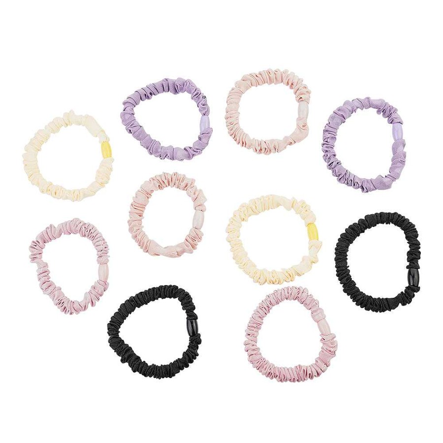 Hair Accessories Limlim | Pastel Satin Mix Scrunchie Elastic