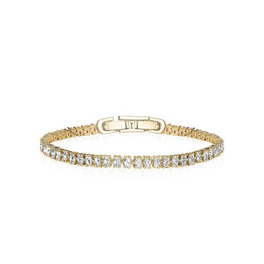 Kgmtl Limlim | Oval Crystal Soft Tennis Bracelet