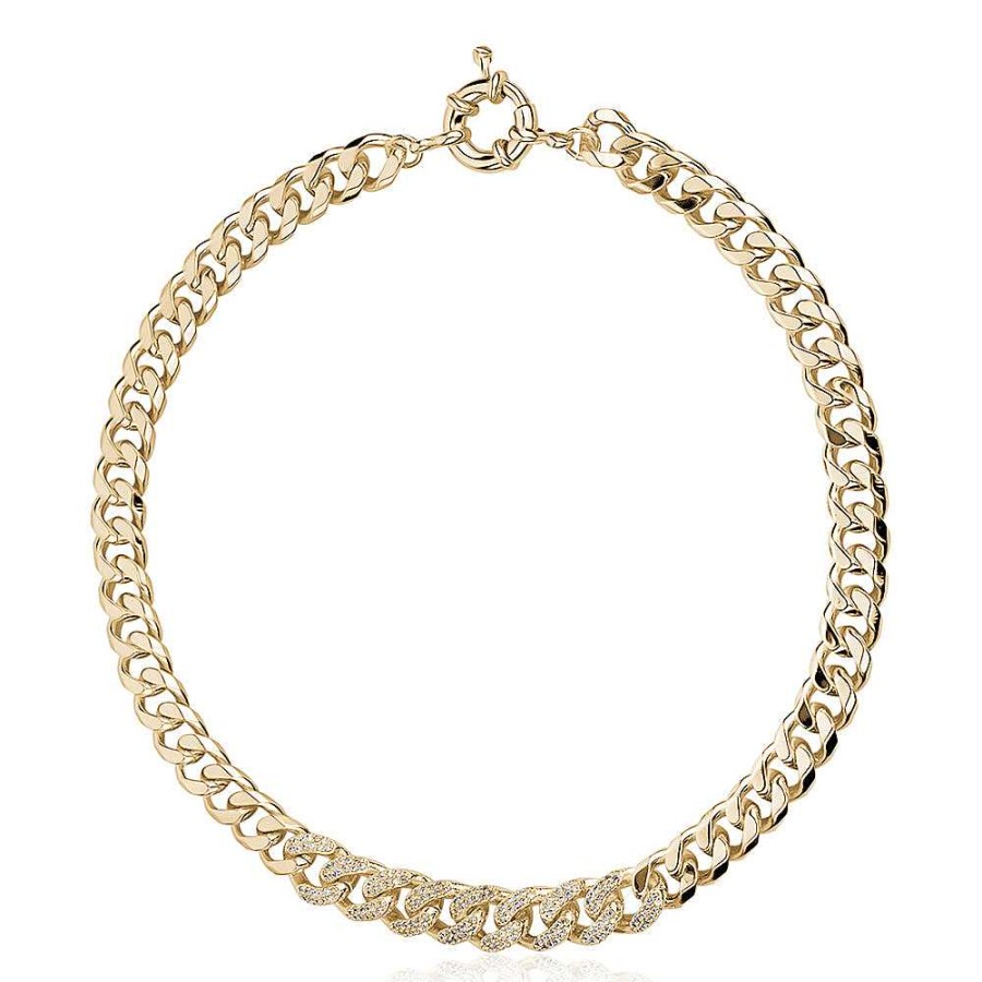 Jewelry Limlim | Cuban Link Necklace Crystals