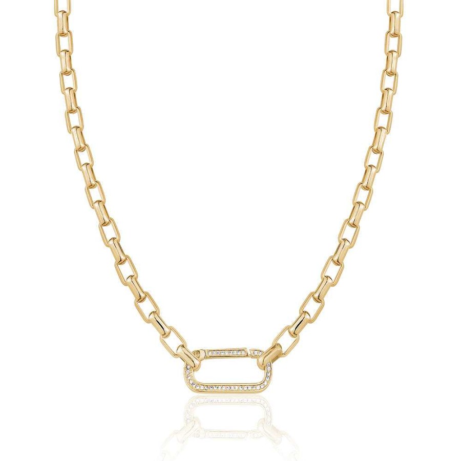 Howrosdoesit Limlim | Box Chain Crystal Colar