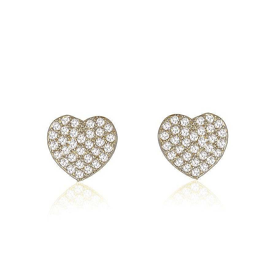 Jewelry Limlim | Pave Hearts Studs