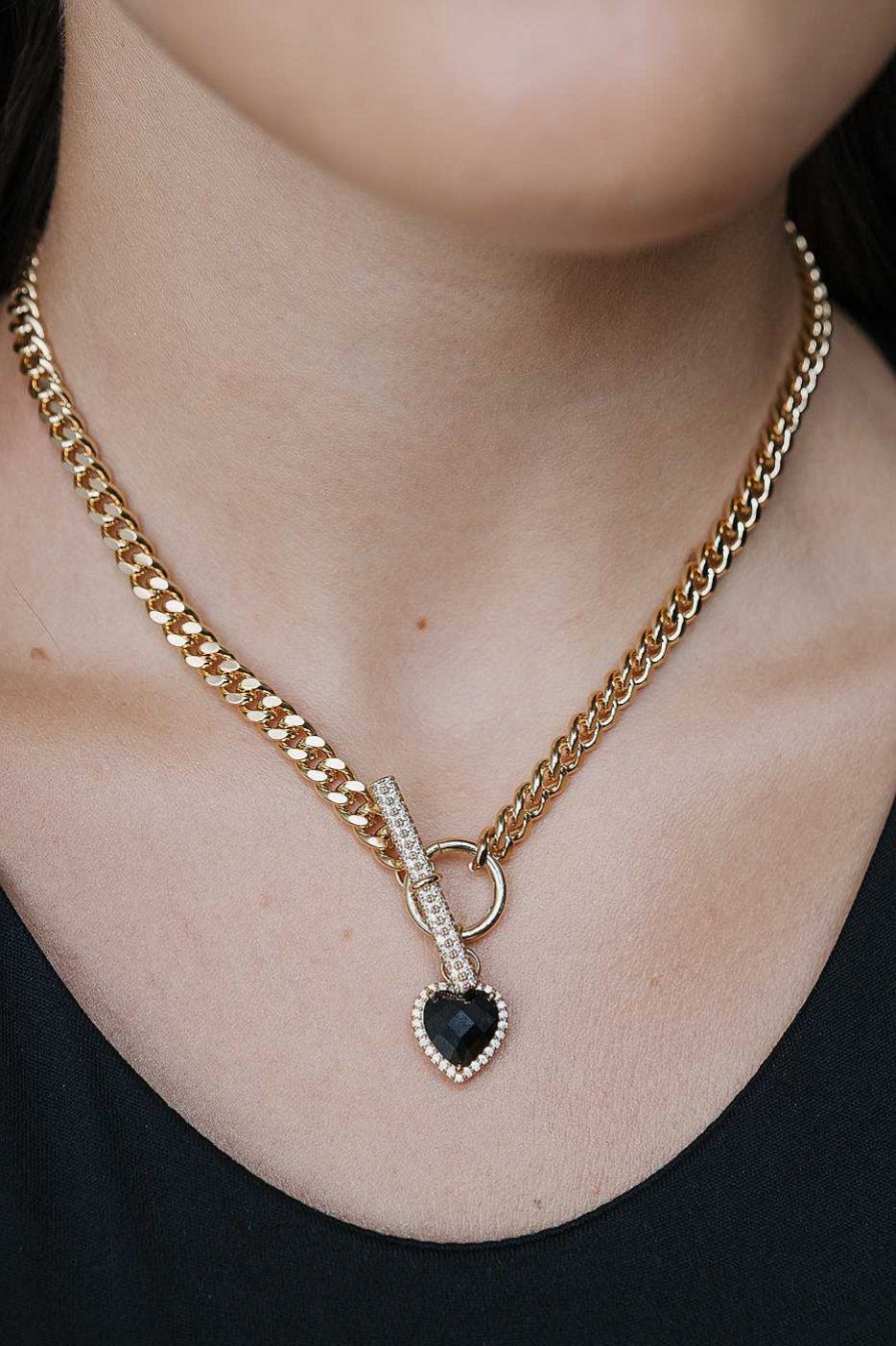 Jewelry Limlim | Black Heart Statement Collar