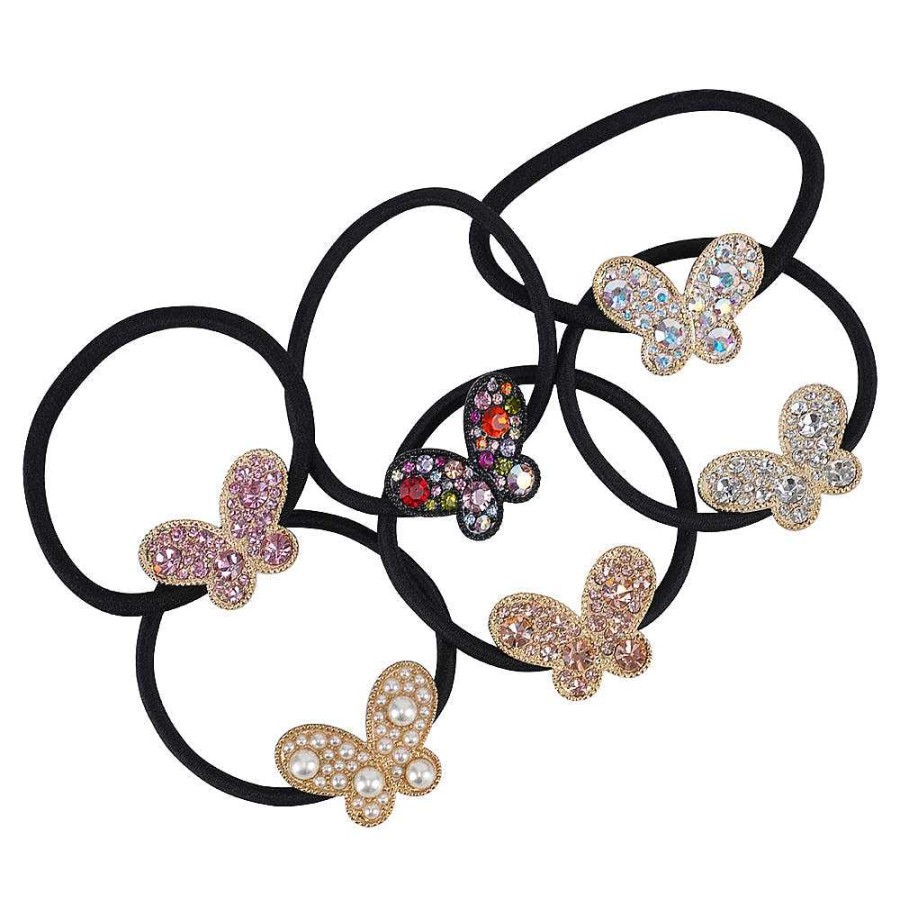 Hair Accessories Limlim | Butterfly Crystal Elastic