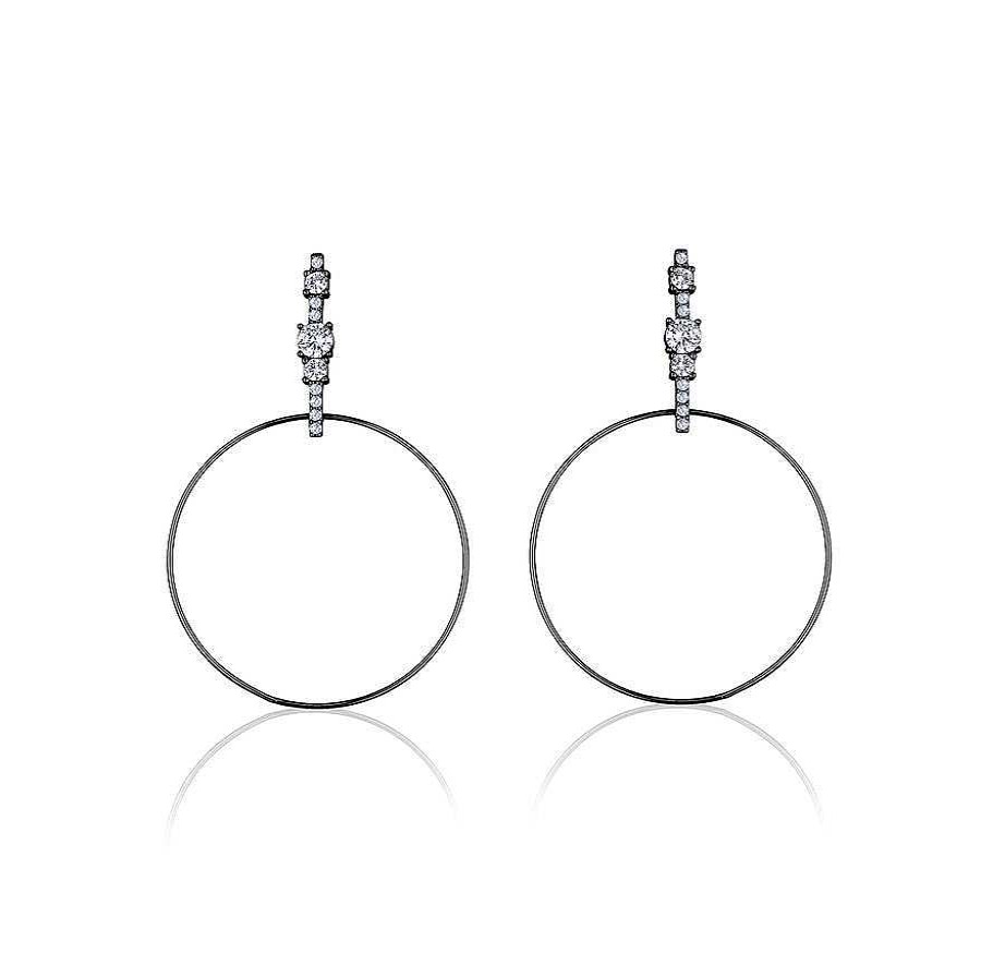 Jewelry Limlim | Crystal Top Round Earrings