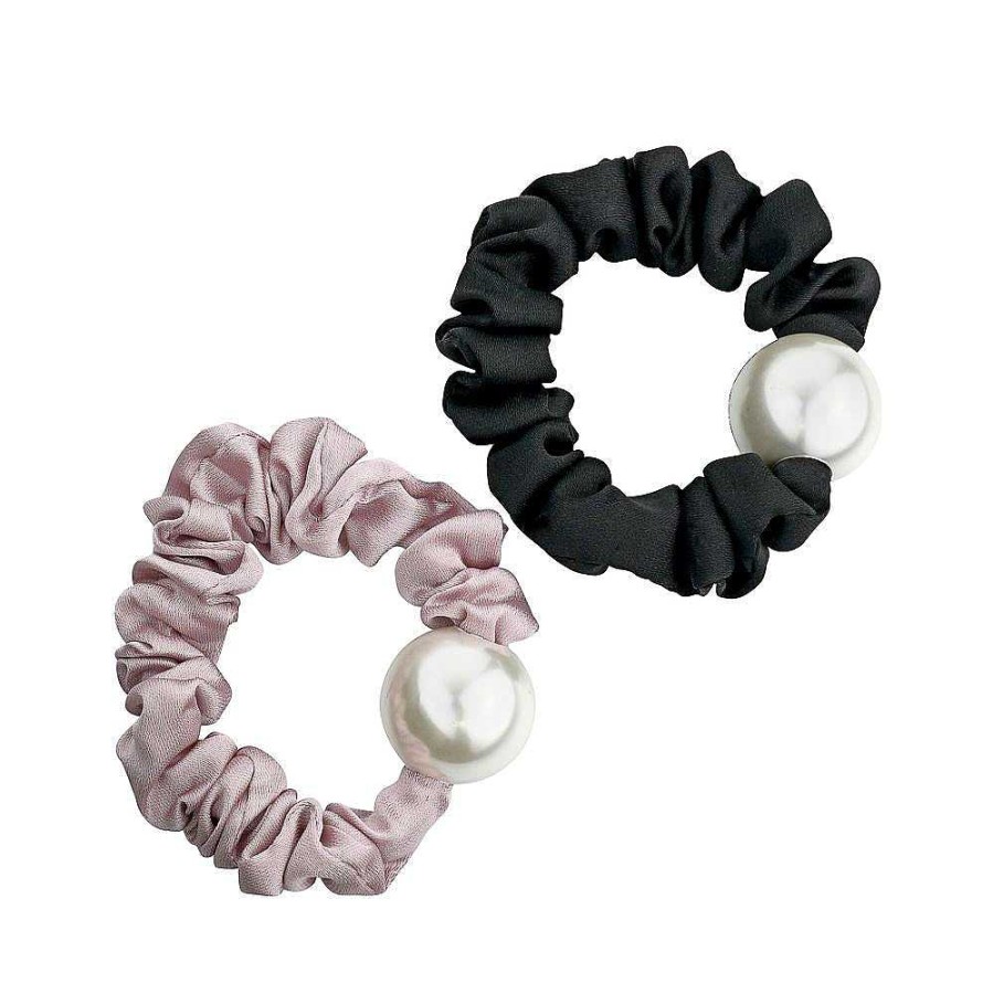 Hair Accessories Limlim | Pearl Satin Scrunchies