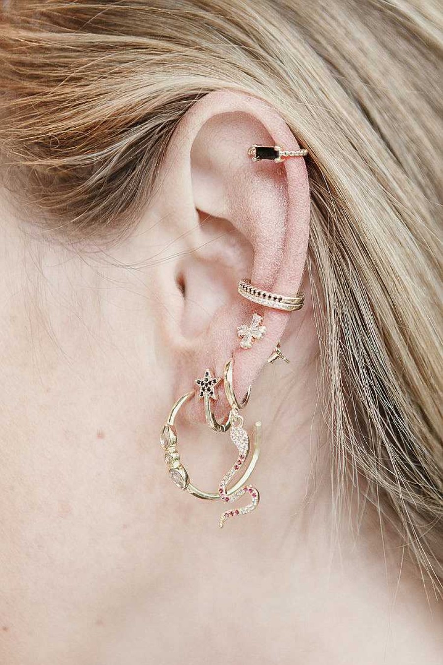 Kgmtl Limlim | Snake Stack Earring And Cuff