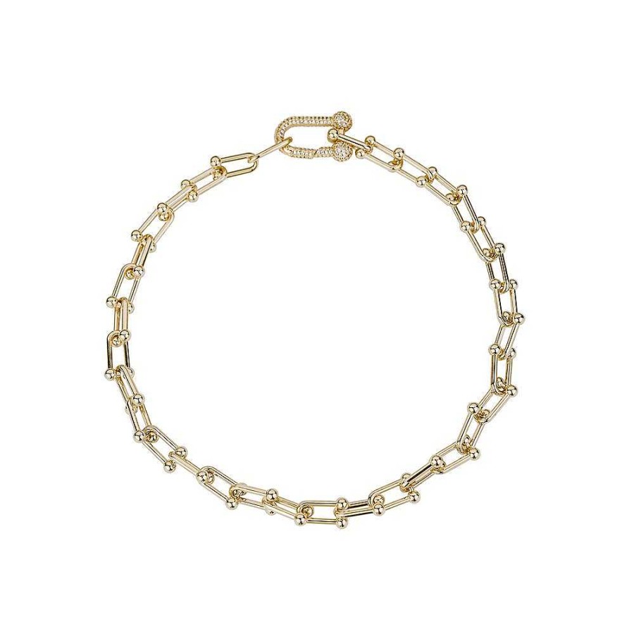 Jewelry Limlim | Marina Link Necklace Crystal Lock