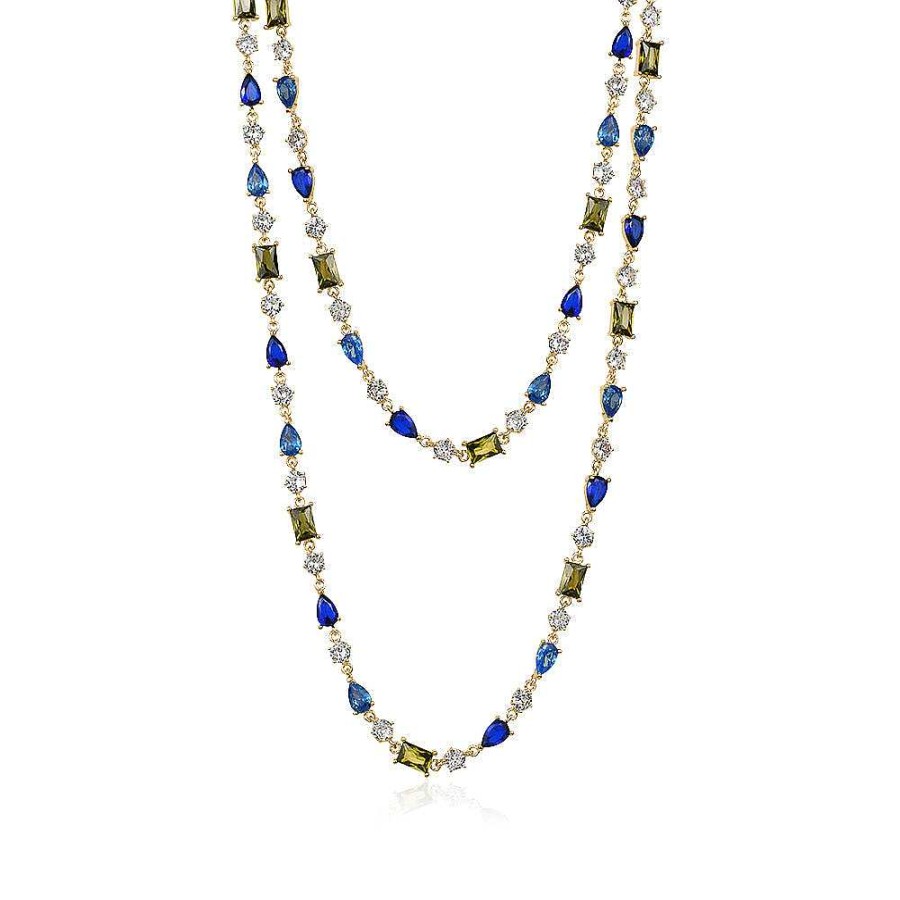 Jewelry Limlim | Bluespastel Luxe Crystal Shapes Necklace