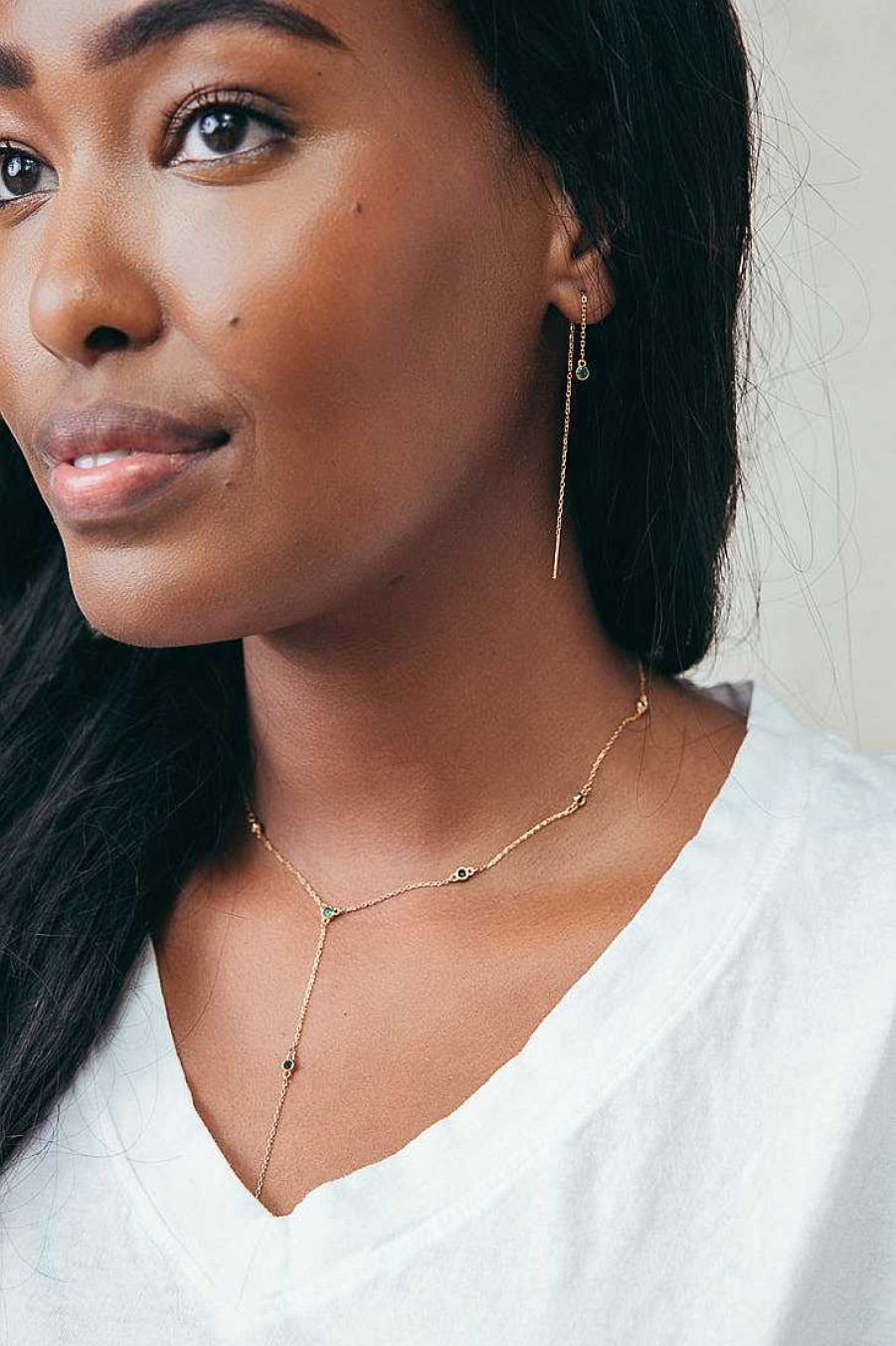 Jewelry Limlim | Crystal By The Yard Lariat