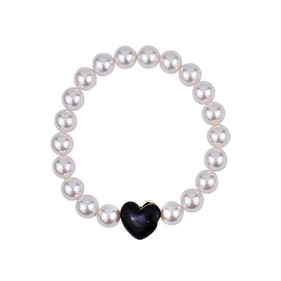 Jewelry Limlim | Heart Swarovski Pearl Bracelets