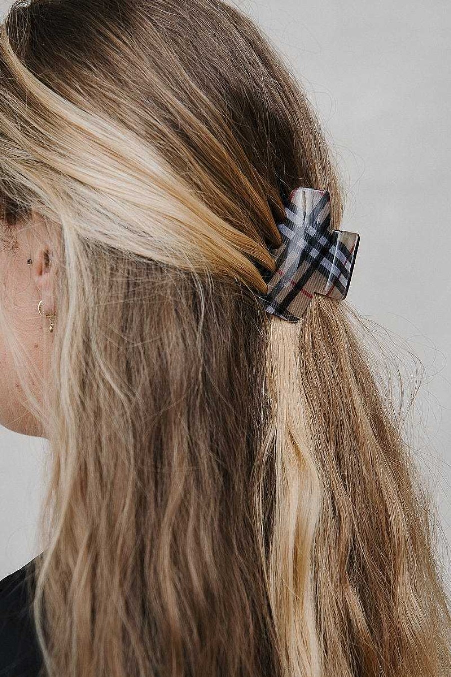 Hair Accessories Limlim | Plaid Acrylic Claw