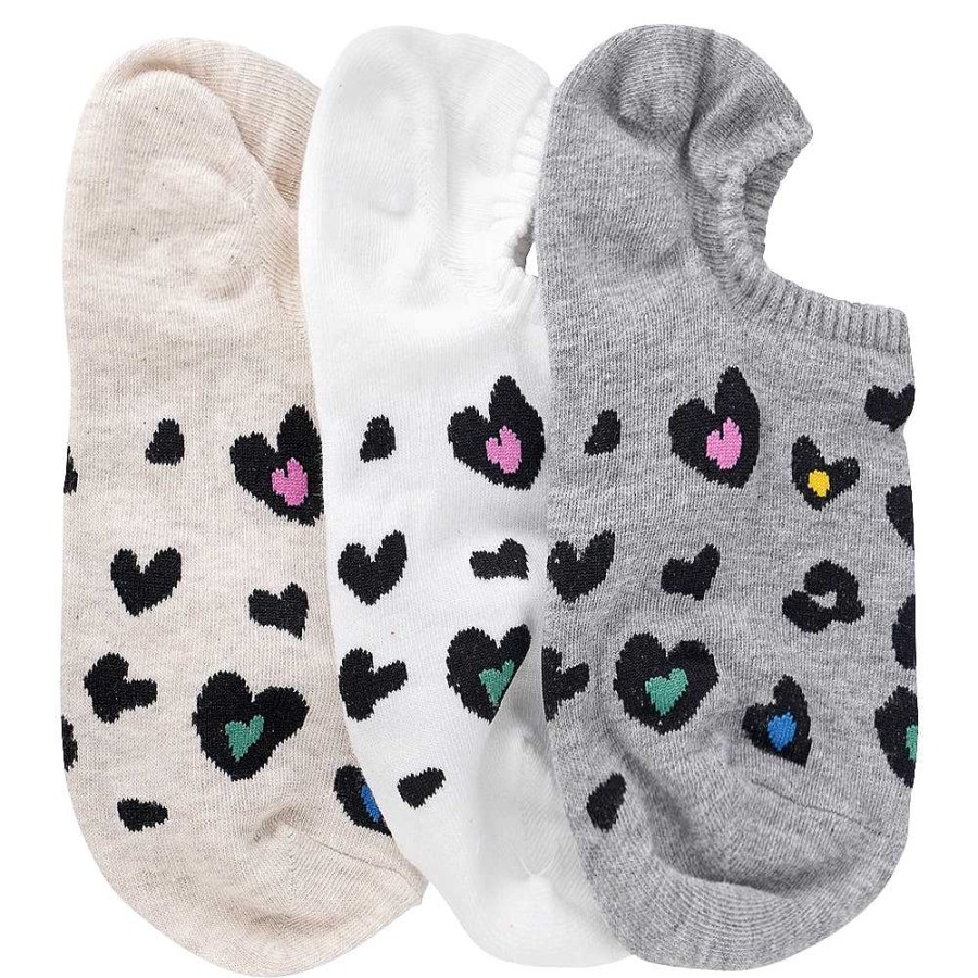 Luxe Trendy Socks Limlim | Cheetah Hearts No Show