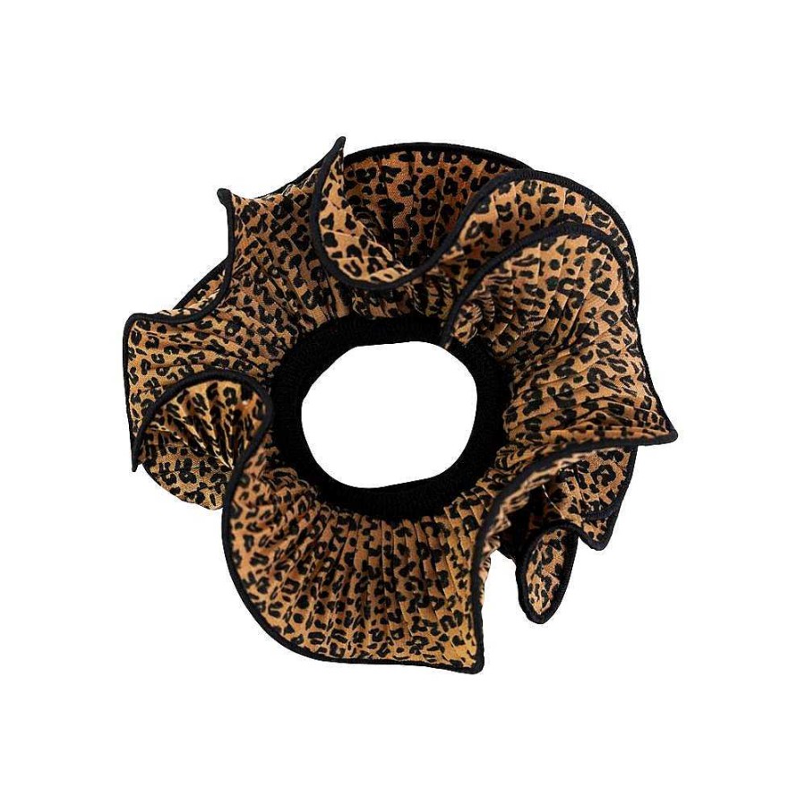 Hair Accessories Limlim | Pleated Leopard Scrunchies