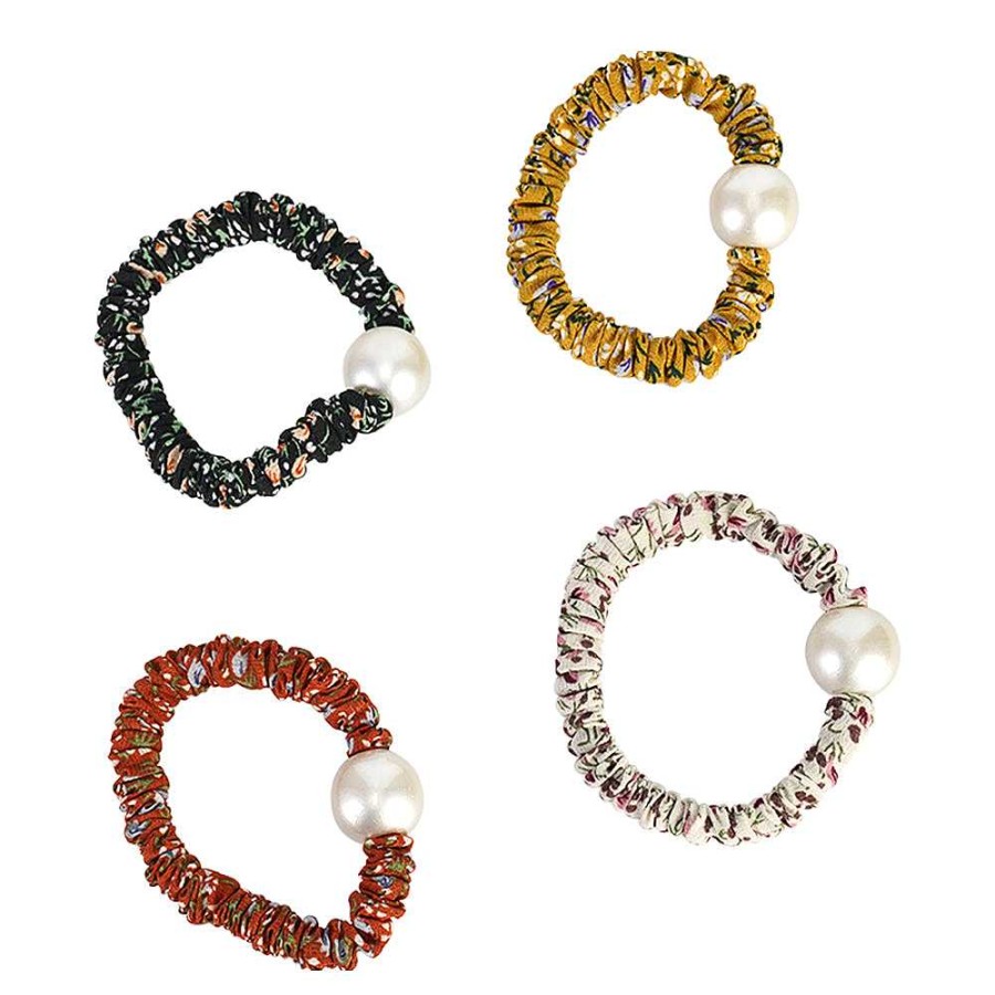 Hair Accessories Limlim | Set Of Pearl Scrunchies